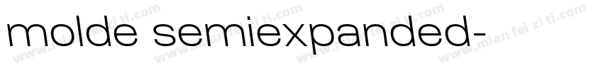 molde semiexpanded字体转换